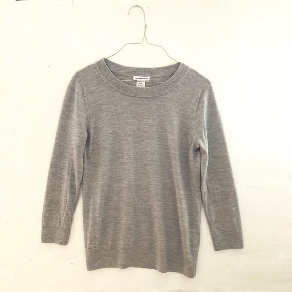 NWOT: CLUB MONACO Essential Crewneck Sweater, Grey, M/M - Picture 10 of 10